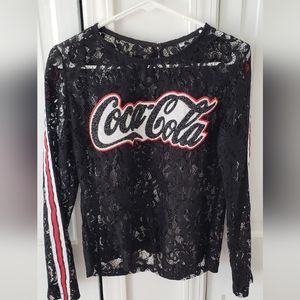 CocaCola lace blouse